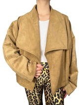Chaqueta Efecto Gamuza
