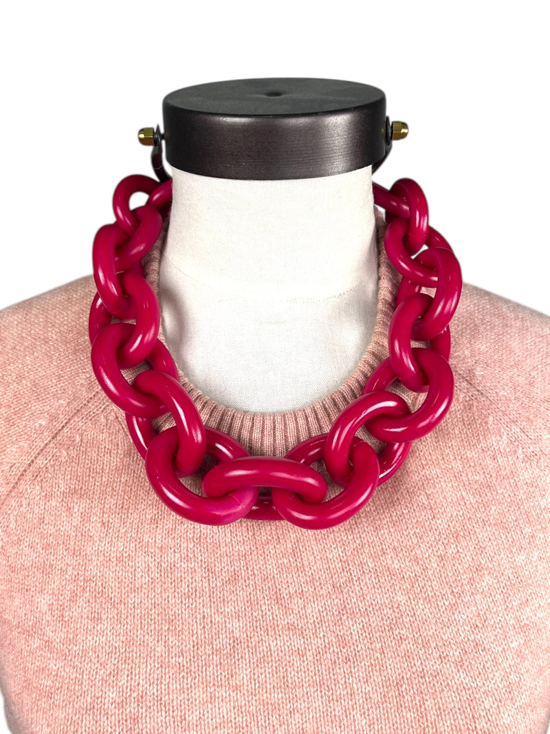 Collar Eslabón Magenta