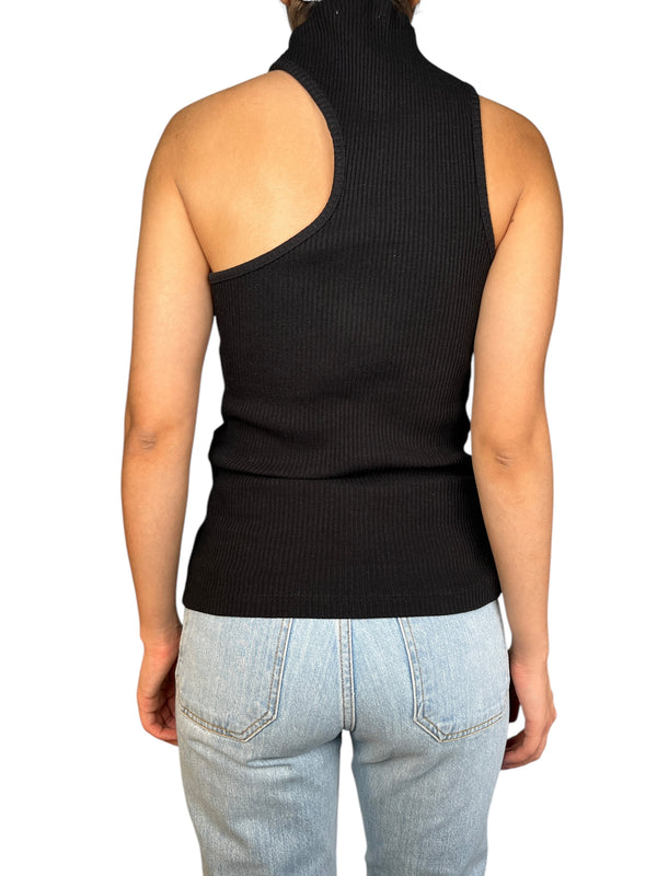 Polera Rib Asimétrica
