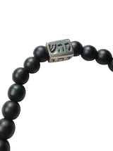 Pulsera Cuentas Negras Hombre