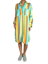 Vestido Viscosa Rayas