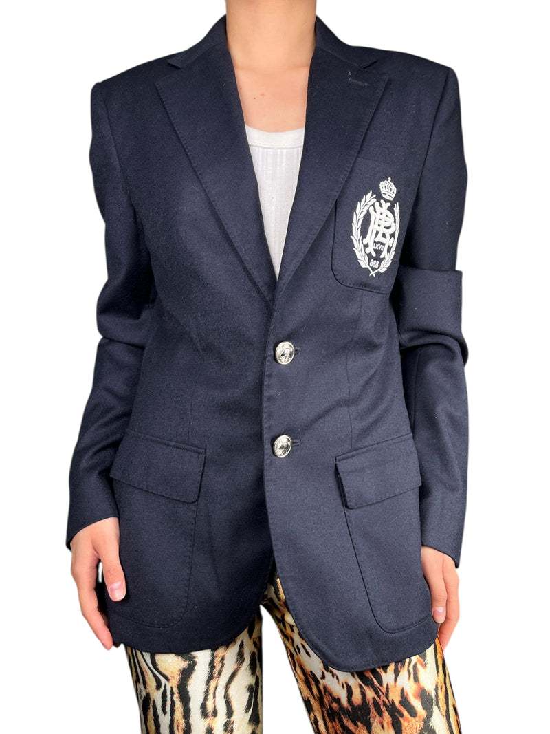 Blazer Lana Azul Marino