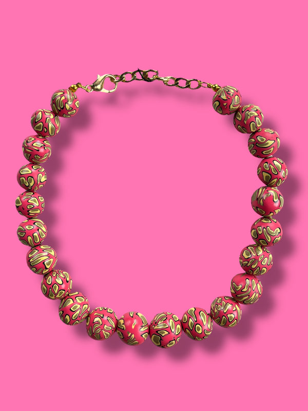 Collar Esferas Rosadas