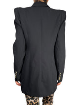 Blazer Negro Botones Dorados