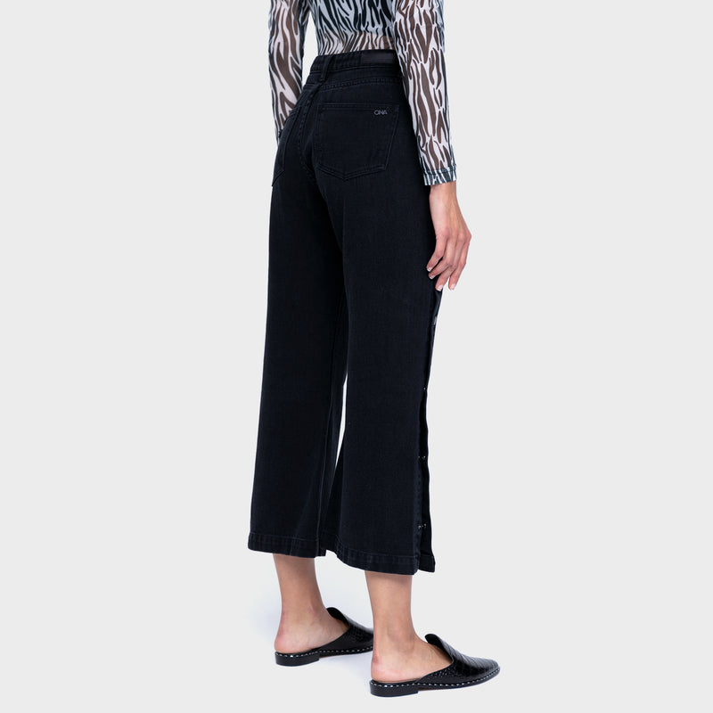 Jeans Wideleg Black