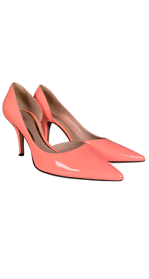 Zapatos Cuero Charol Rosado