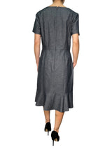 Vestido Denim Corte Evasé