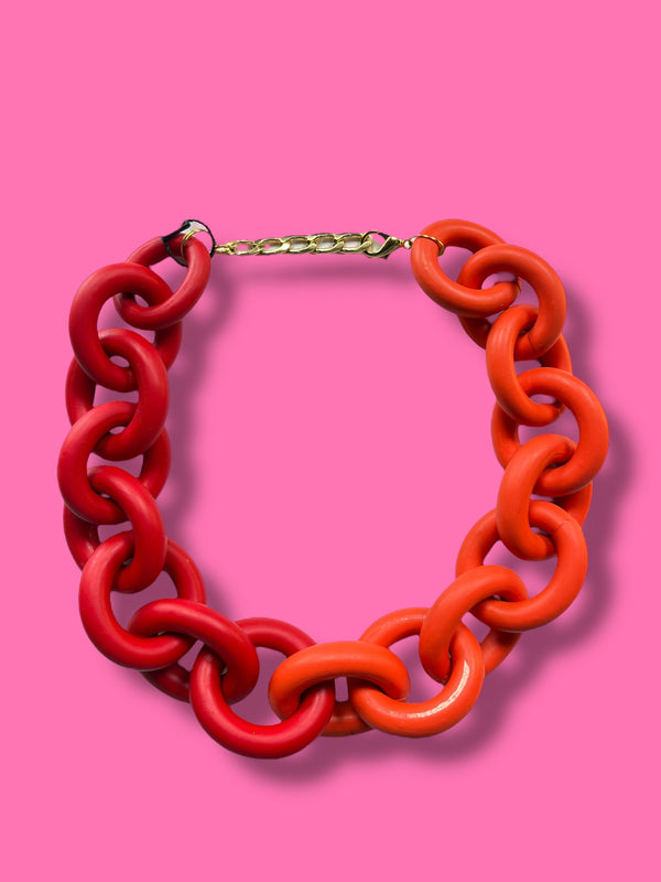 Collar Eslabones Bicolor