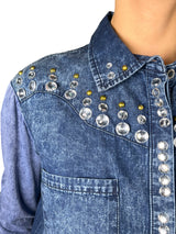 Blusa Denim Cristales