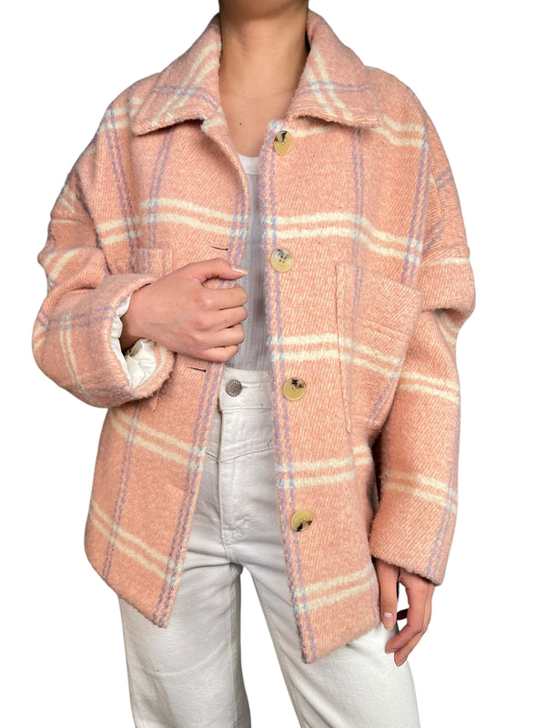 Chaqueta Rosada Cuadros
