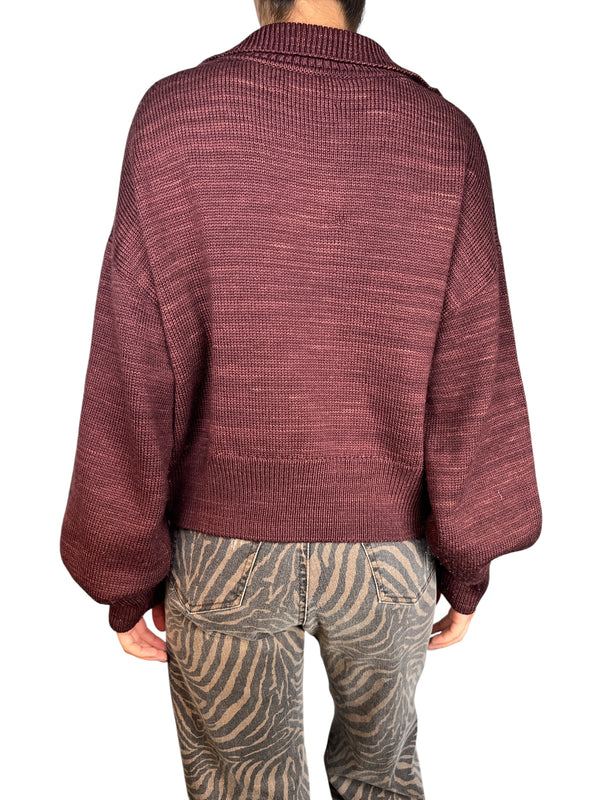 Sweater Hand-Dyed Lana Merino Vino