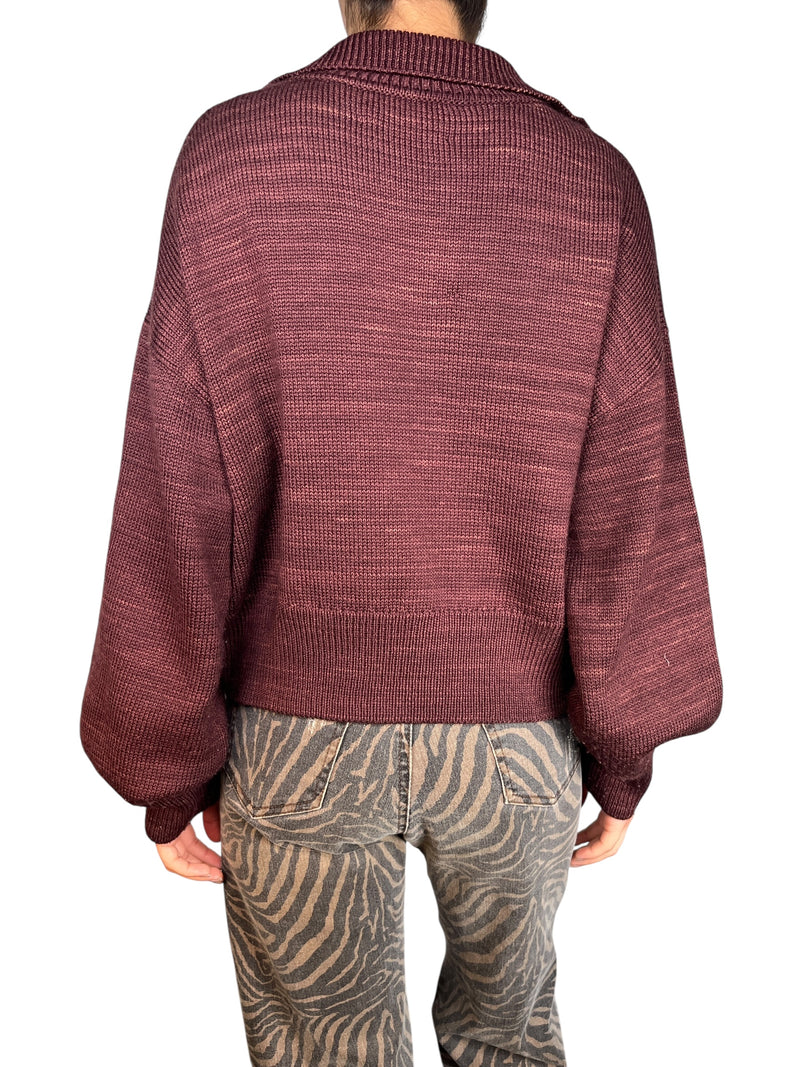 Sweater Hand-Dyed Lana Merino Vino