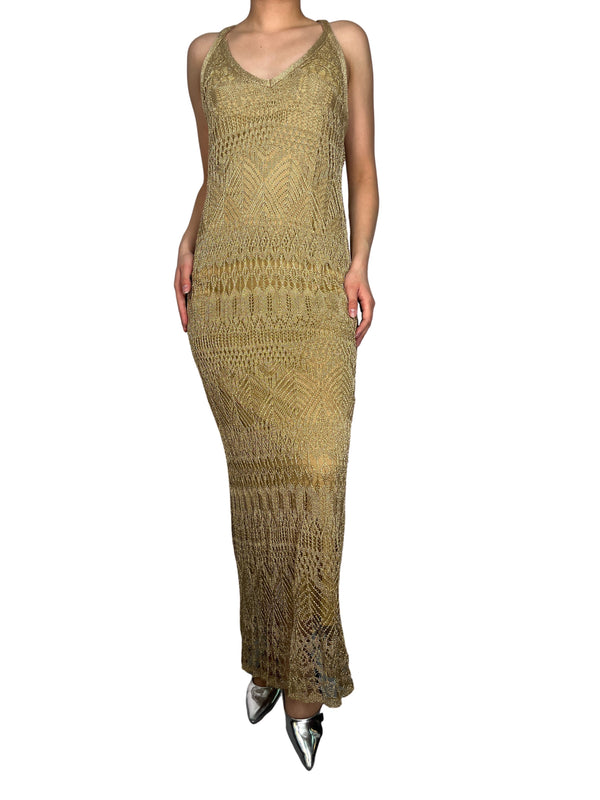 Vestido Fibras Metalizadas