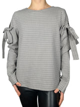 Blusa Estampado Pied de Poule