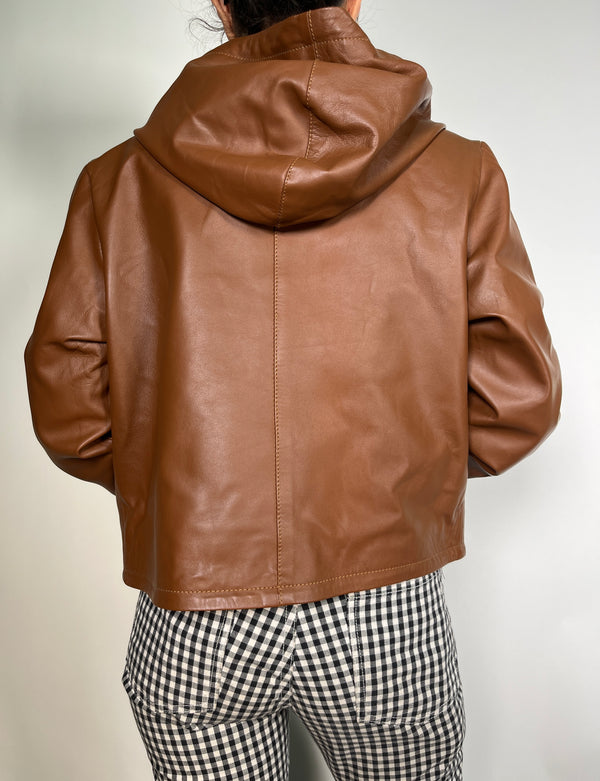 Chaqueta Ribera Miel Cuero