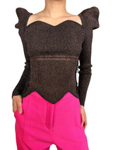 Sweater Lurex Detalle Encajes