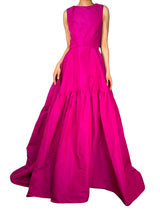 Vestido Taffeta Magenta Bow Tie