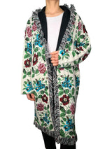 Cárdigan Floral Intarsia