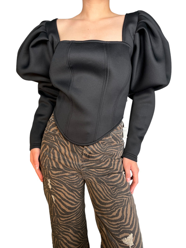 Blusa Mangas Globo