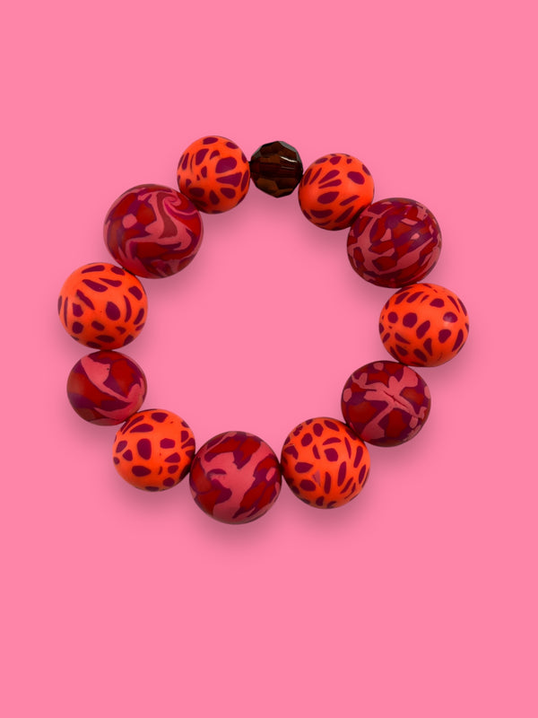 Pulsera Esferas Animal Print