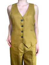 Set Gilet Y Pantalón Lino