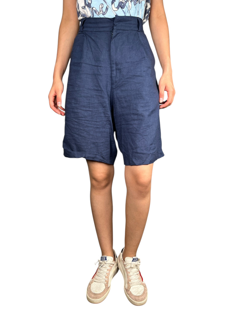 Short Bermuda Lino Azul