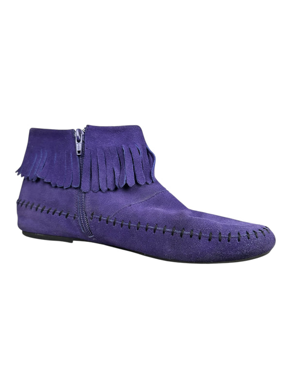 Zapatos Gamuza Flecos