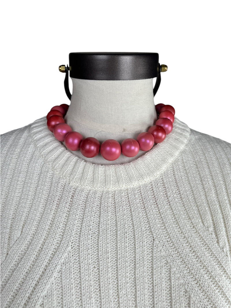 Collar Esferas Rosado