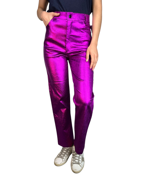 Pantalón Fucsia Metalizado