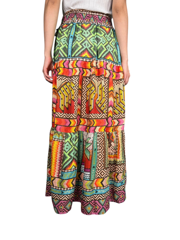 Falda Estampada Multicolor