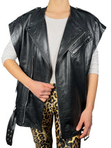 Chaqueta sin Mangas Cuero