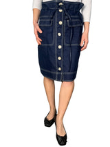 Falda Botones Lino