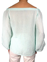 Blusa Rayada Escote Bardot