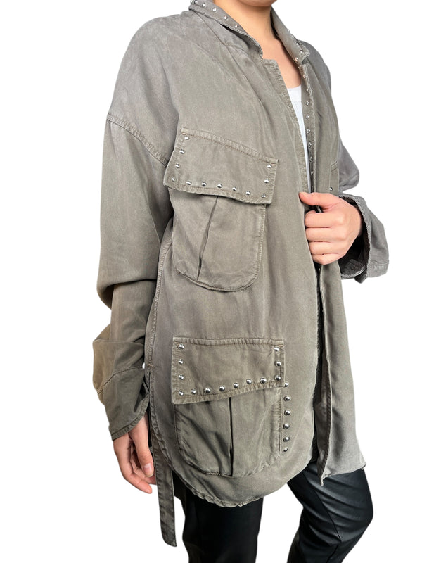 Chaqueta Utility Studed Woven 