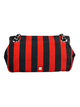 Cartera Rayas Rojo/Negro