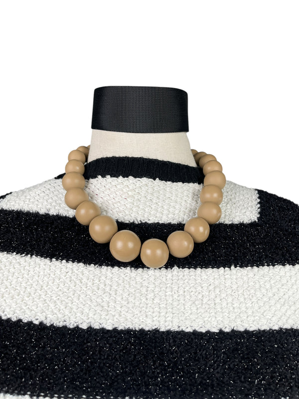 Collar Esferas Chocolate