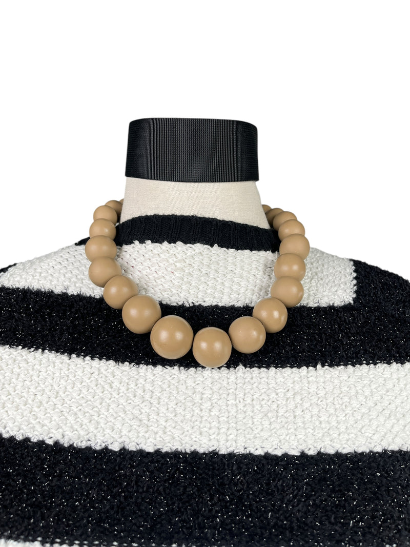 Collar Esferas Chocolate