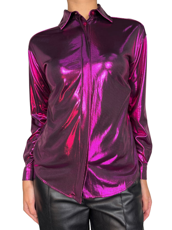 Blusa Fucsia Metalizado