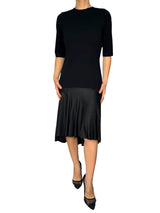 Vestido Negro con Volante