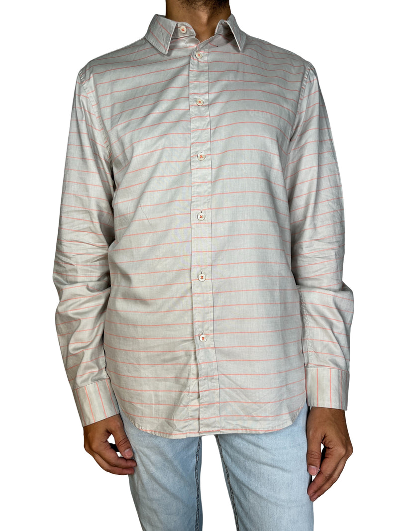 Camisa Gris Rayas