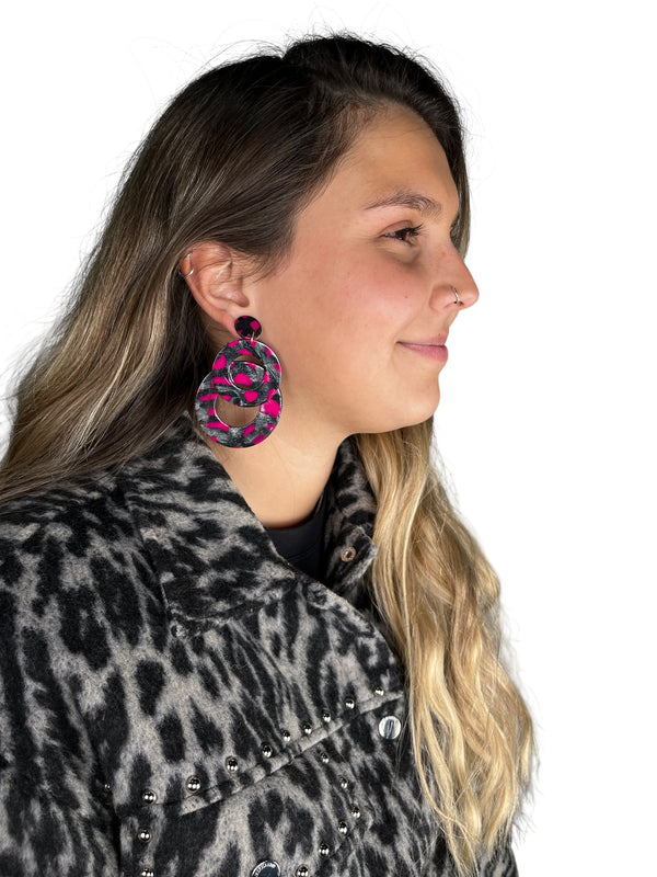 Aros Print Fucsia