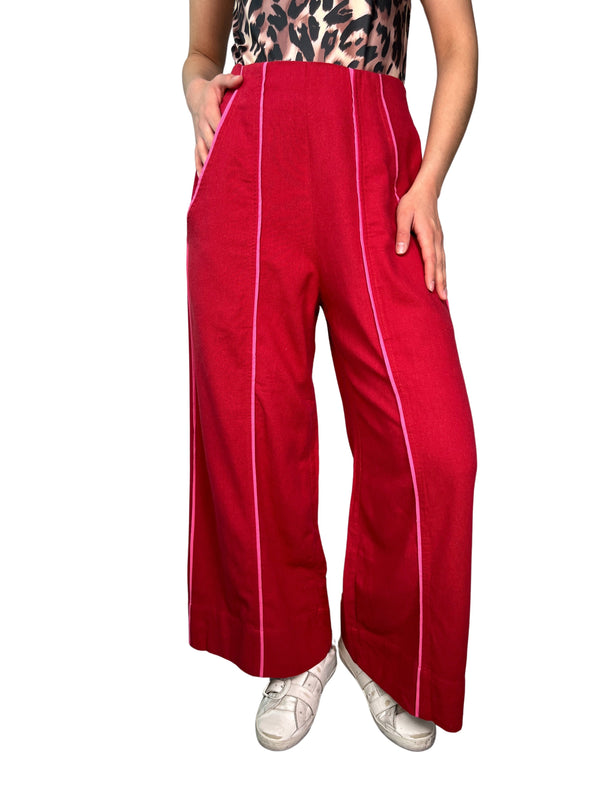 Pantalón  Viscosa Y Lino