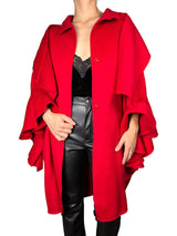 Abrigo Lana Estilo Poncho