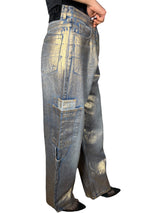 Jeans Cargo Foil Oro