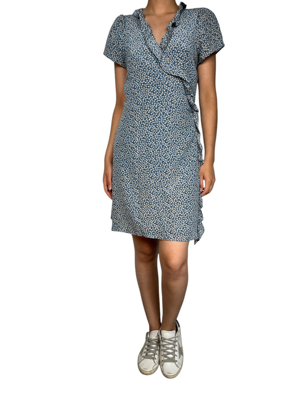 Vestido Wrap Seda