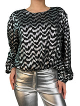 Blusa Fibras Metalizadas