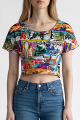 Crop Top Collage Vintage