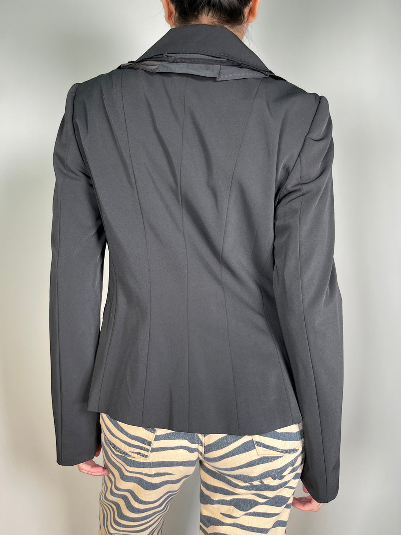 Chaqueta Solapa Bordada