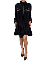 Vestido Con Ribetes en Contraste