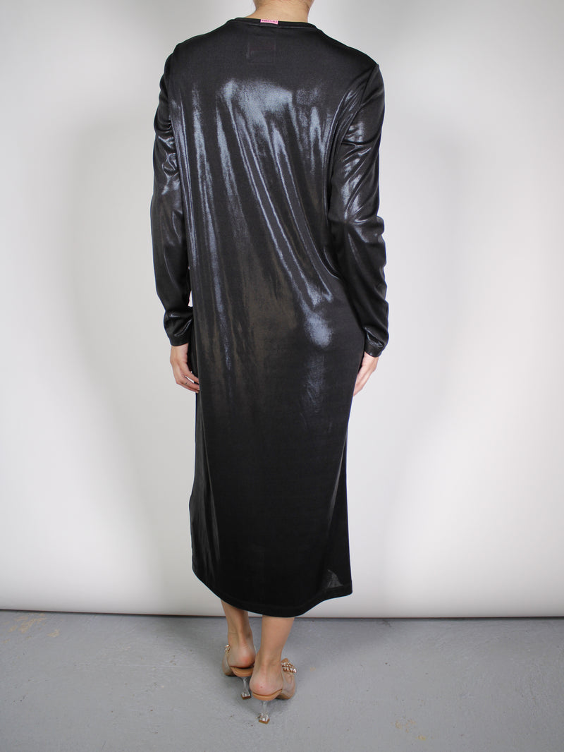 Vestido Negro Platinado